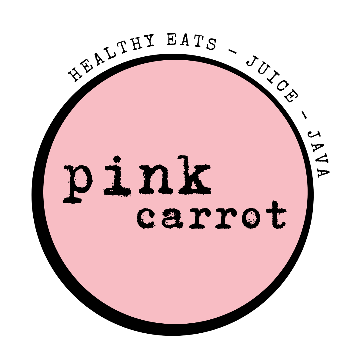 pink carrot logo design by shaye.design, a website designer, and brand designer in Boston, MA