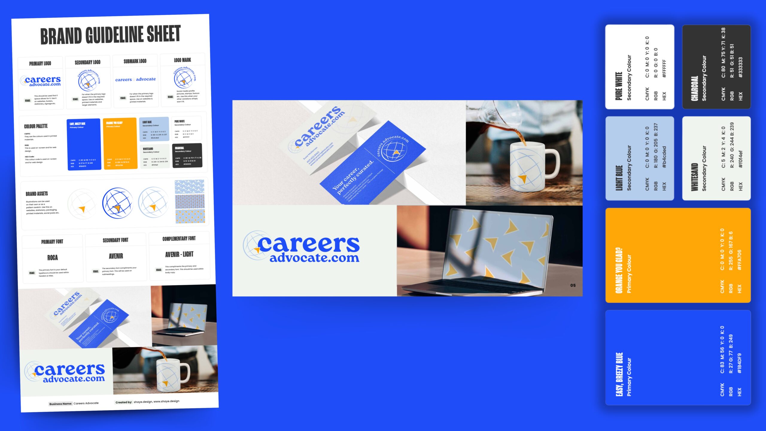careers advocate - brand identity and website design and development by shaye.design