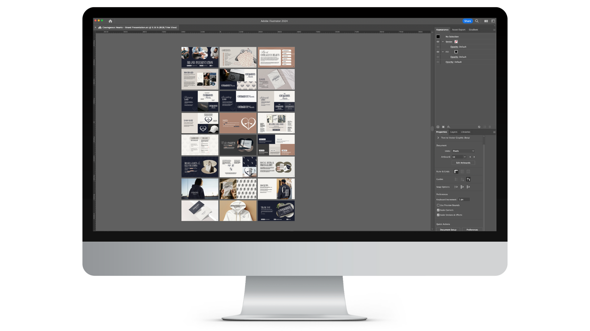 courageous hearts - brand identity and website design and development by shaye.design