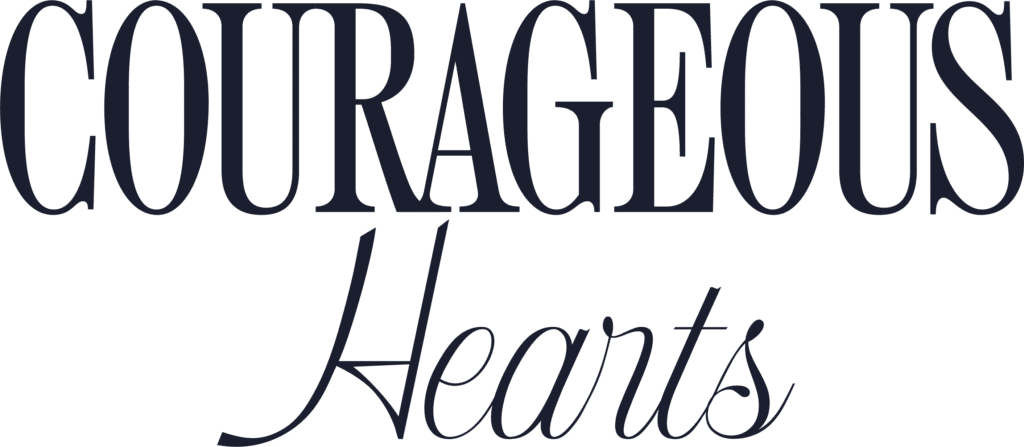 courageous hearts - brand identity and website design and development by shaye.design
