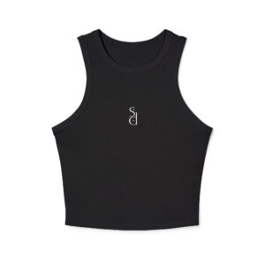 SD + shaye.design micro rib racer tank top